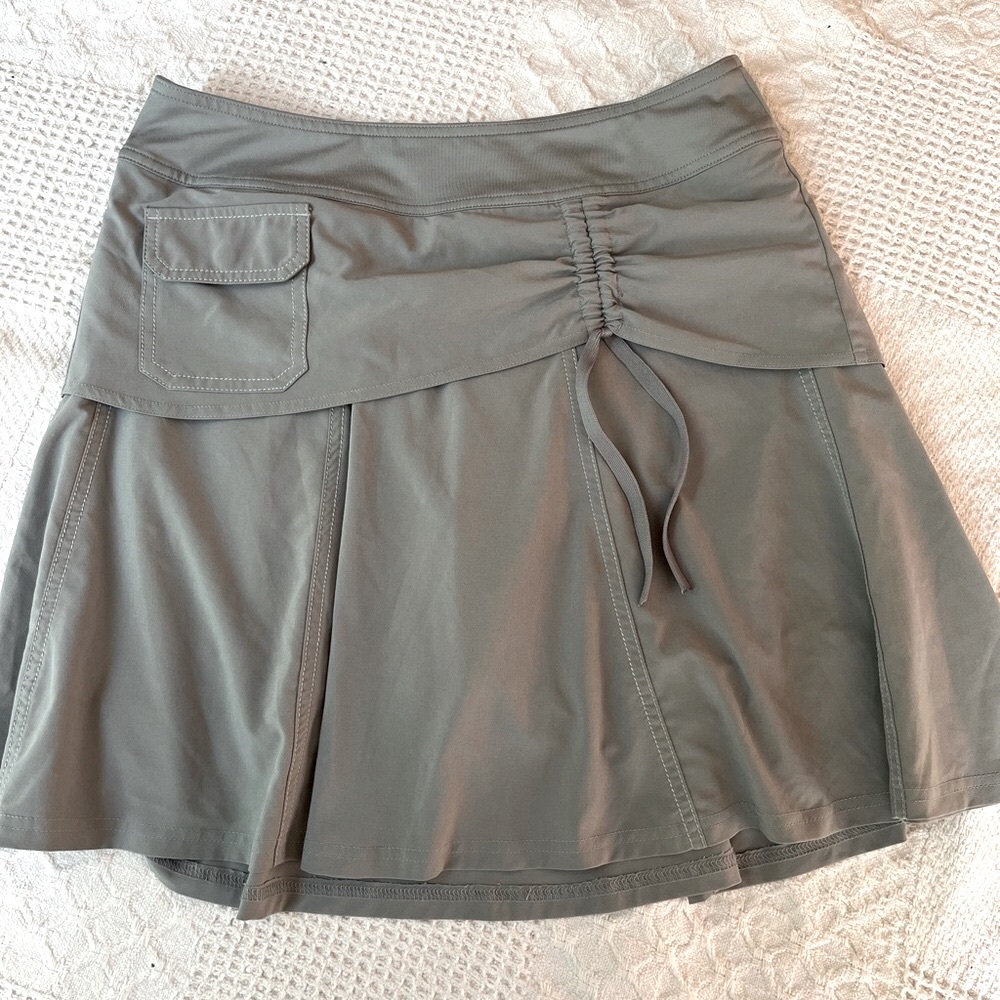 Athleta skort gray 4 small medium wherever athletic hiking shorts skirt workout